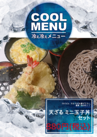 天ざる ミニ玉子丼セット