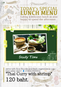 &quot:Thai Curry with shrimp&quot: