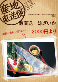 港直送　泳ぎいか