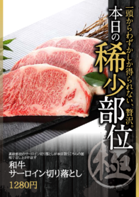 和牛
サーロイン切り落とし