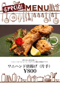 ワニハンド唐揚げ（片手）