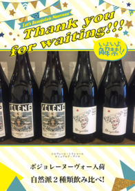 ボジョレーヌーヴォー入荷