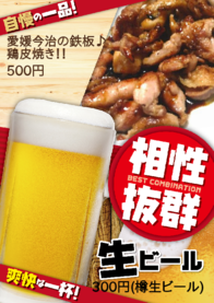 愛媛今治の鉄板♪ 鶏皮焼き！！